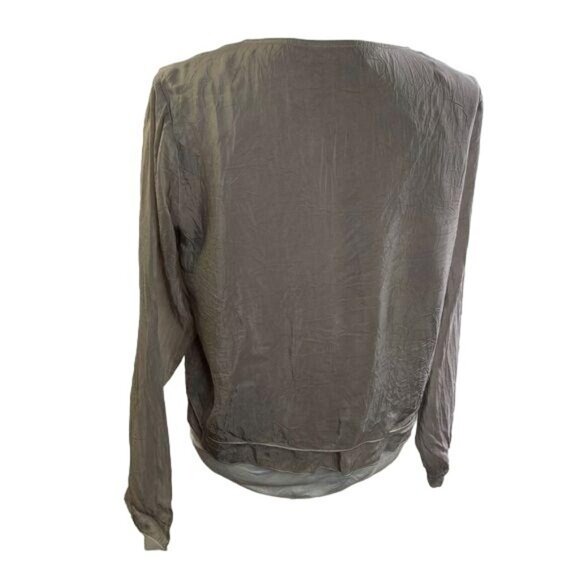 J. Jill Gray Long Sleeves Keyhole Bust Top Size XS - Picture 3 of 7